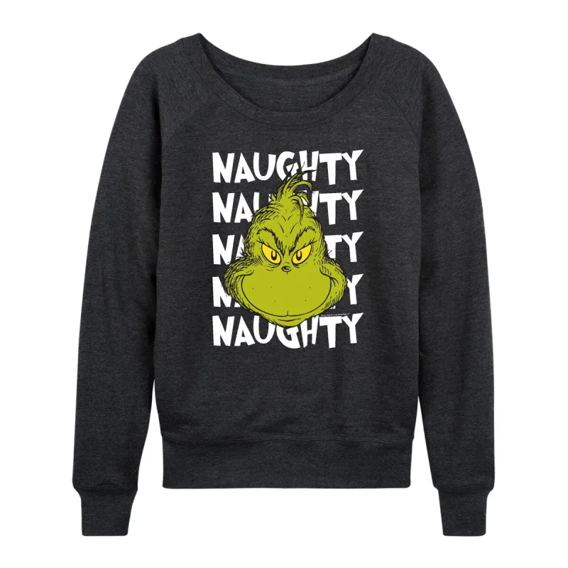 Women's The Grinch Naughty Grinch Light Weight Pullover sold by Zulily