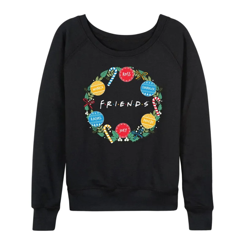 Women's Friends Logo Wreath Light Weight Pullover sold by Zulily