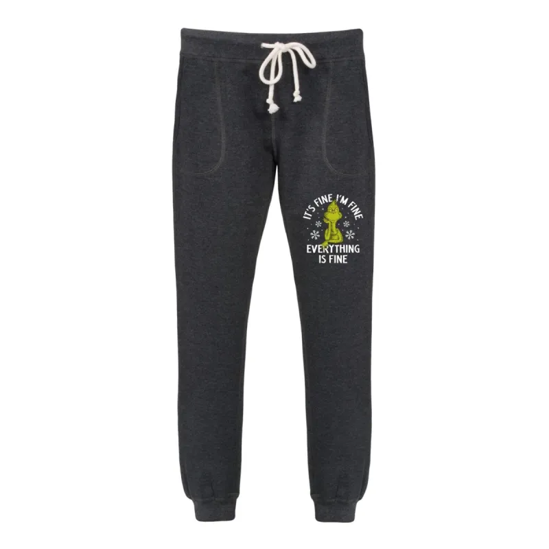 Women's The Grinch It's Fine I'm Fine Jogger sold by Zulily