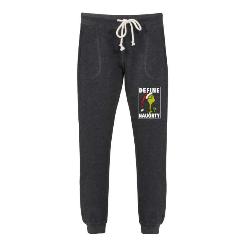 Women's The Grinch Define Naughty Jogger sold by Zulily