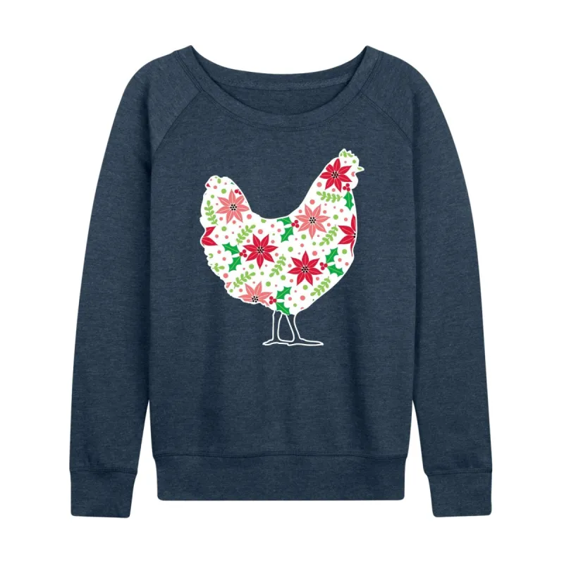 Women's Christmas Fill Chicken Light Weight Pullover sold by Zulily