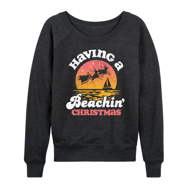 Women's Having a Beachin Christmas Light Weight Pullover sold by Zulily
