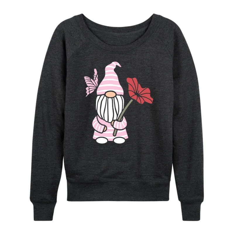 Women's Gnome With Poppies Light Weight Pullover sold by Zulily