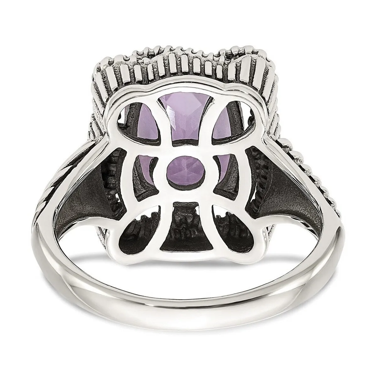 Curata 925 Sterling Silver 14k Pink Amethyst Ring sold by Zulily