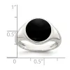 Curata 925 Sterling Silver Black Onyx Inlay Ring sold by Zulily