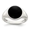 Curata 925 Sterling Silver Black Onyx Inlay Ring sold by Zulily