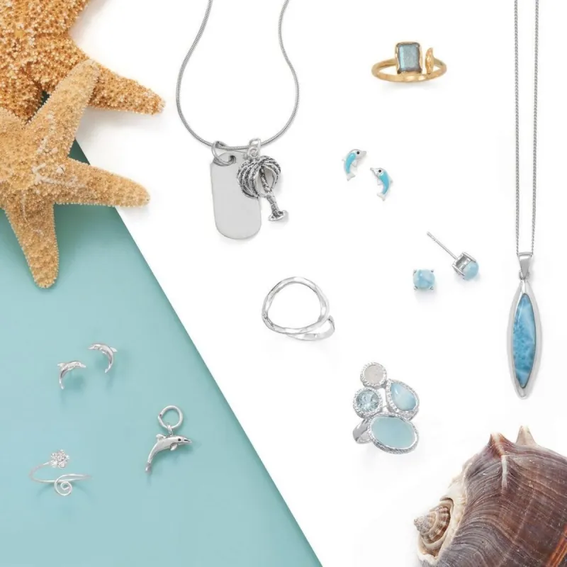 Curata 925 Sterling Silver Multishape Hammered Bezel Gemstone Ring sold by Zulily