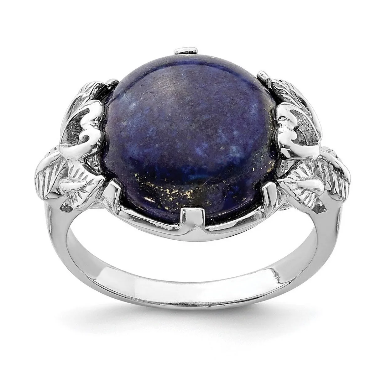 Curata 925 Sterling Silver Rhodium Plated Lapis Lazuli Rope Ring sold by Zulily product image thumbnail 3