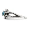 Curata 925 Sterling Silver 14k Accent Light Swiss Blue Topaz Ring sold by Zulily