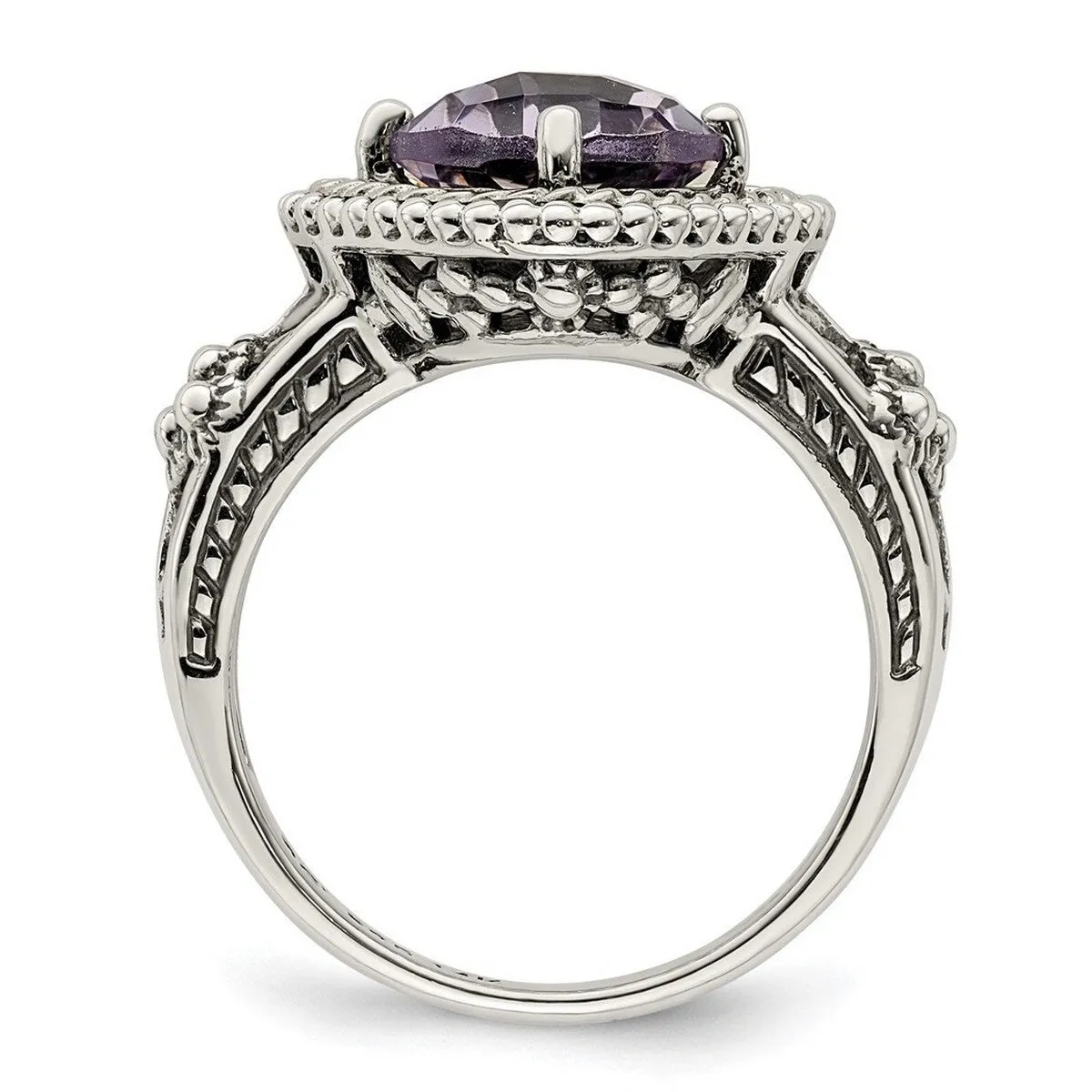 Curata 925 Sterling Silver 14k Pink Amethyst Ring sold by Zulily product image thumbnail 4