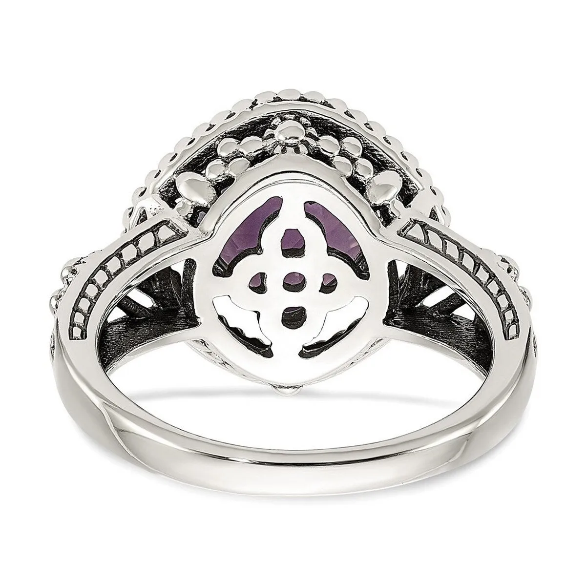 Curata 925 Sterling Silver 14k Pink Amethyst Ring sold by Zulily product image thumbnail 2