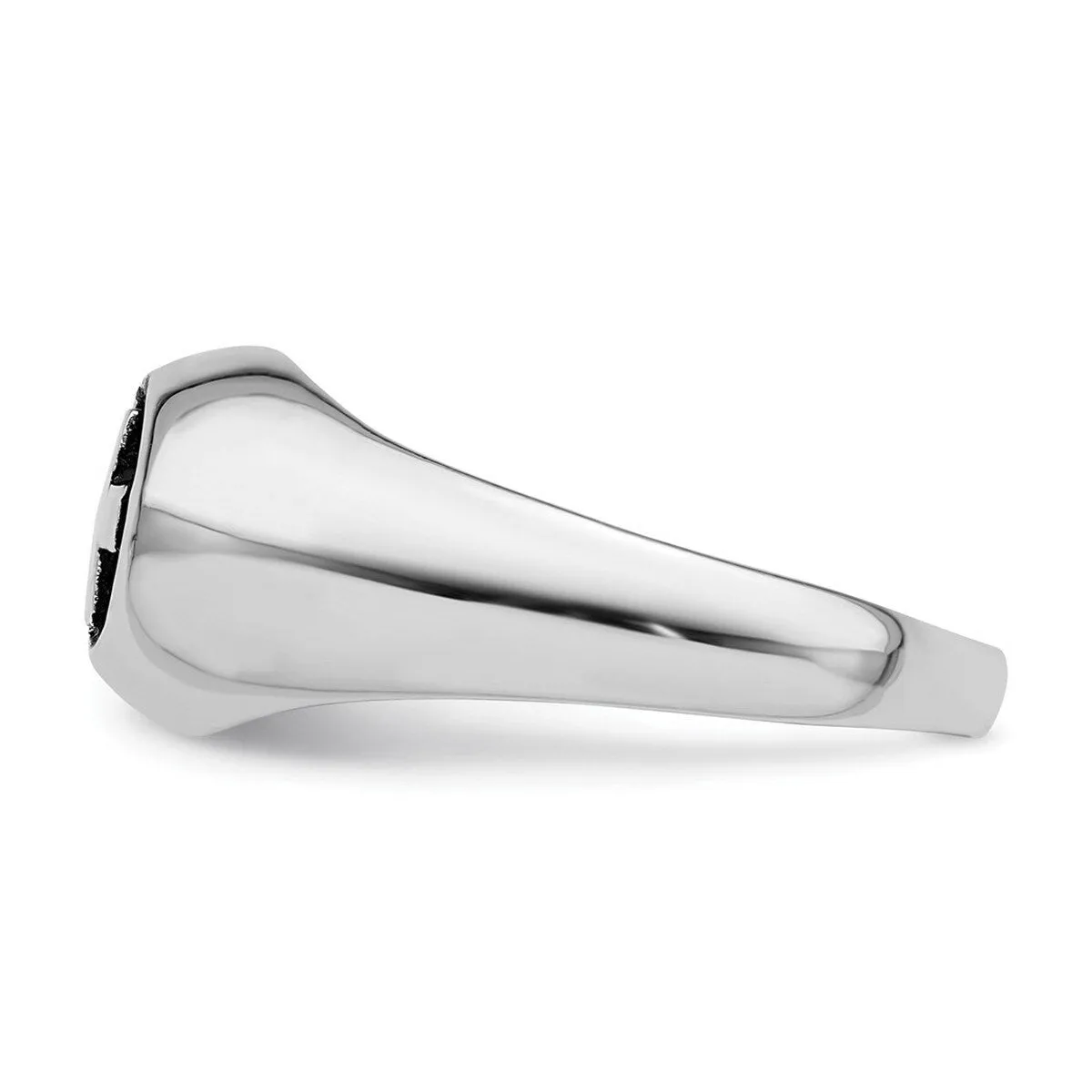 Curata 925 Sterling Silver Rhodium Plated Cross Artisan Oxidized Ring sold by Zulily product image thumbnail 4