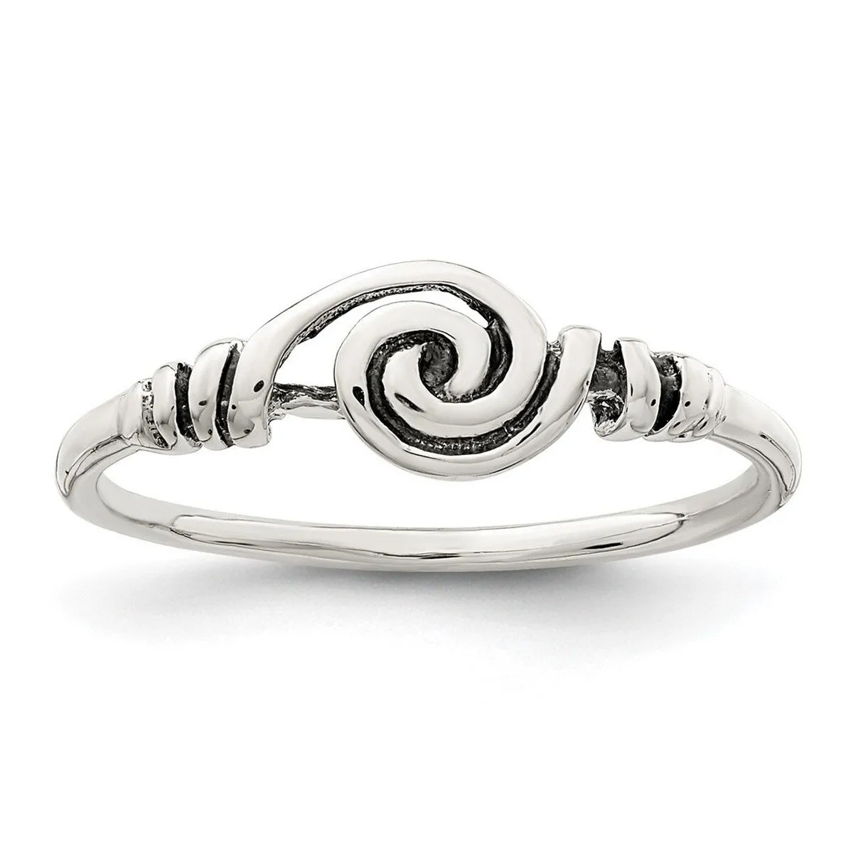 Curata 925 Sterling Silver Swirl Artisan Oxidized Ring sold by Zulily product image thumbnail 5