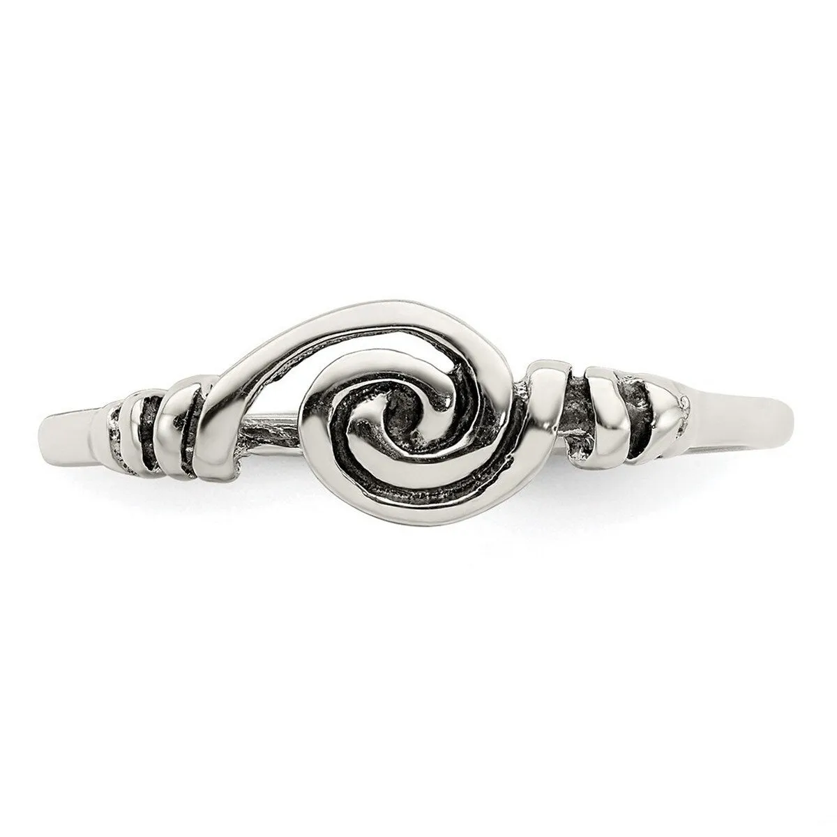 Curata 925 Sterling Silver Swirl Artisan Oxidized Ring sold by Zulily product image thumbnail 3