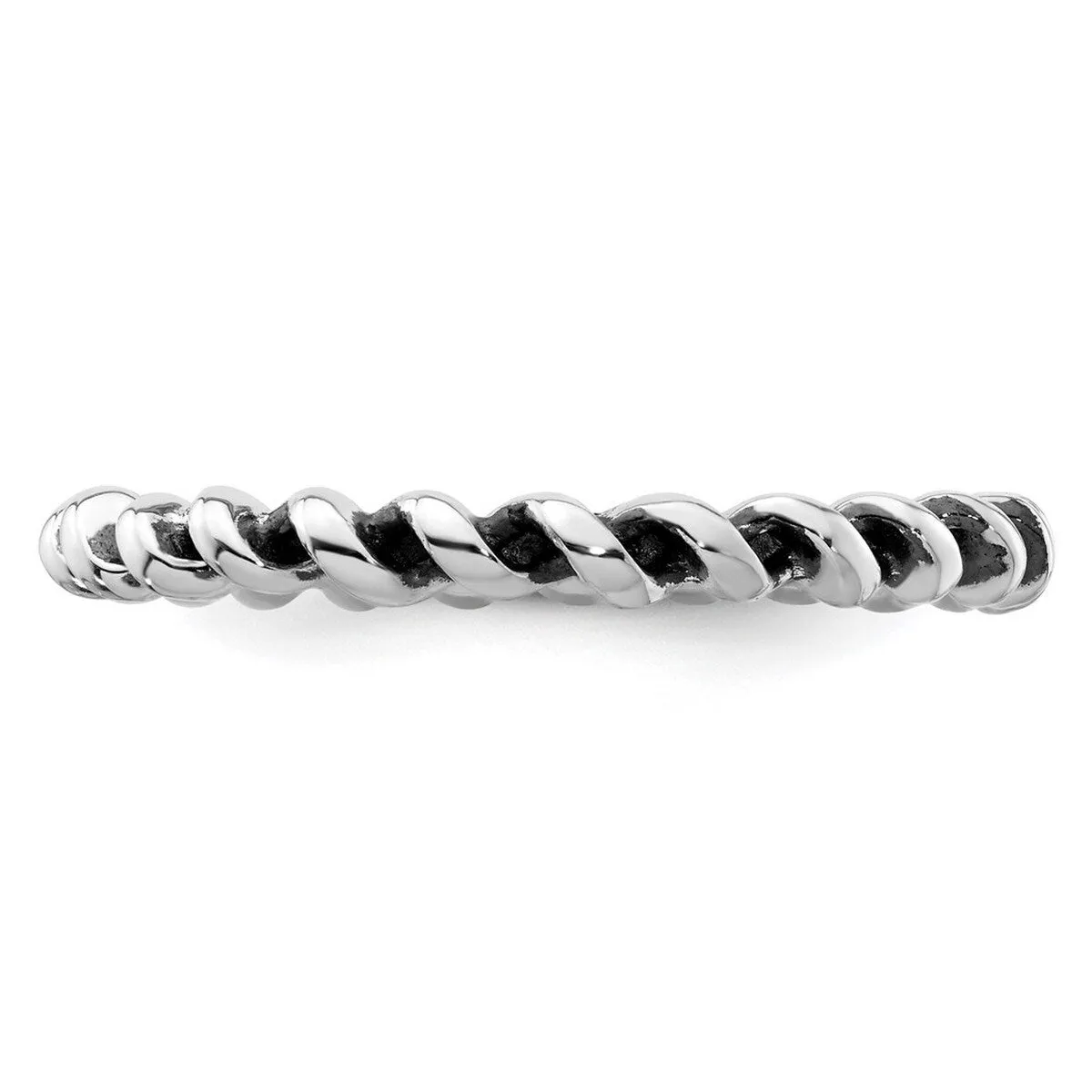 Curata 925 Sterling Silver Stackable Artisan Oxidized Artisan Oxidized Ring 2.5mm sold by Zulily product image thumbnail 5