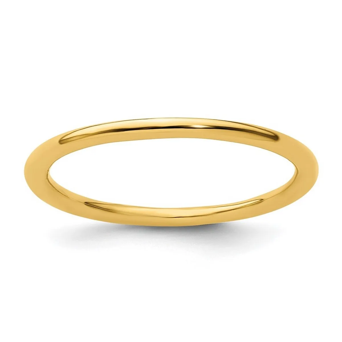 Curata 925 Sterling Silver Stackable Gold Plated Polished Ring sold by Zulily product image thumbnail 5