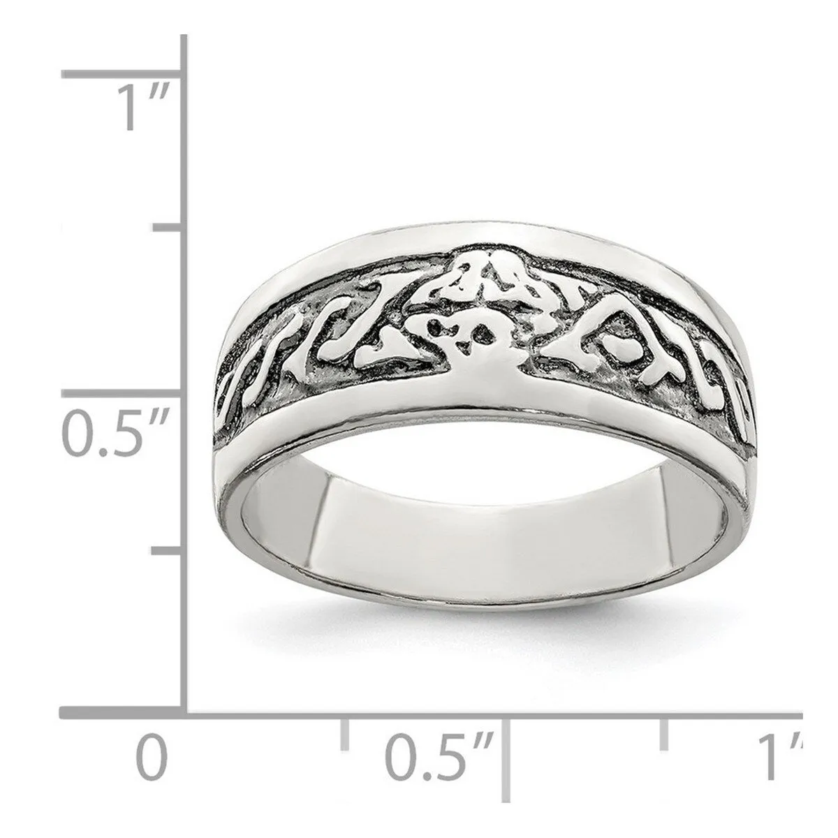 Curata 925 Sterling Silver Polished Artisan Oxidized Artisan Oxidized Ring sold by Zulily product image thumbnail 4