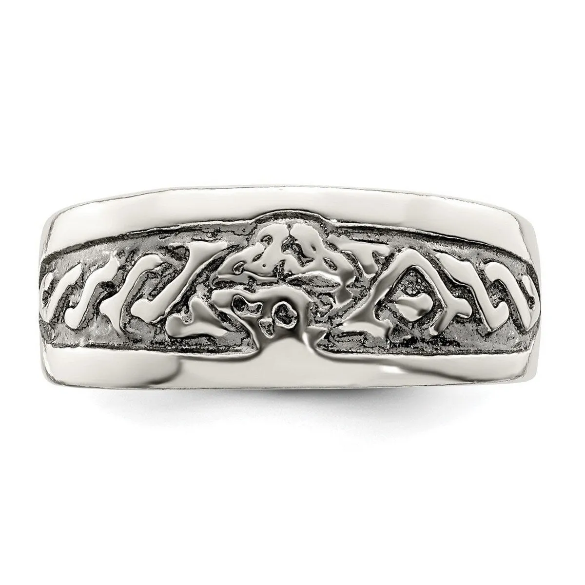 Curata 925 Sterling Silver Polished Artisan Oxidized Artisan Oxidized Ring sold by Zulily
