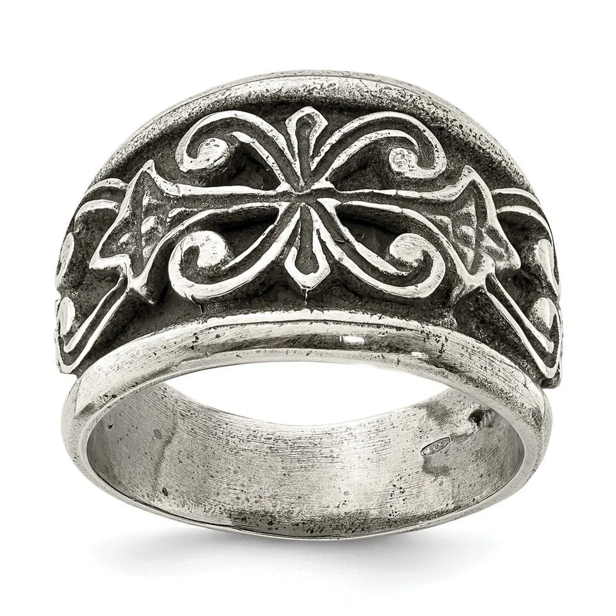 Curata 925 Sterling Silver Scroll Design Artisan Oxidized Ring sold by Zulily product image thumbnail 5