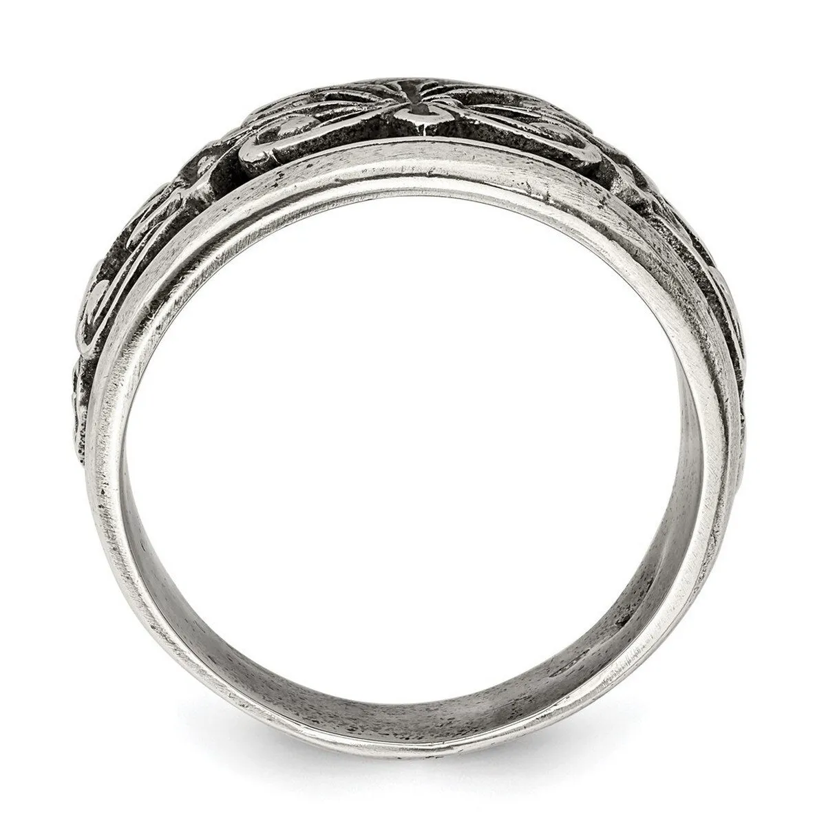 Curata 925 Sterling Silver Scroll Design Artisan Oxidized Ring sold by Zulily product image thumbnail 4