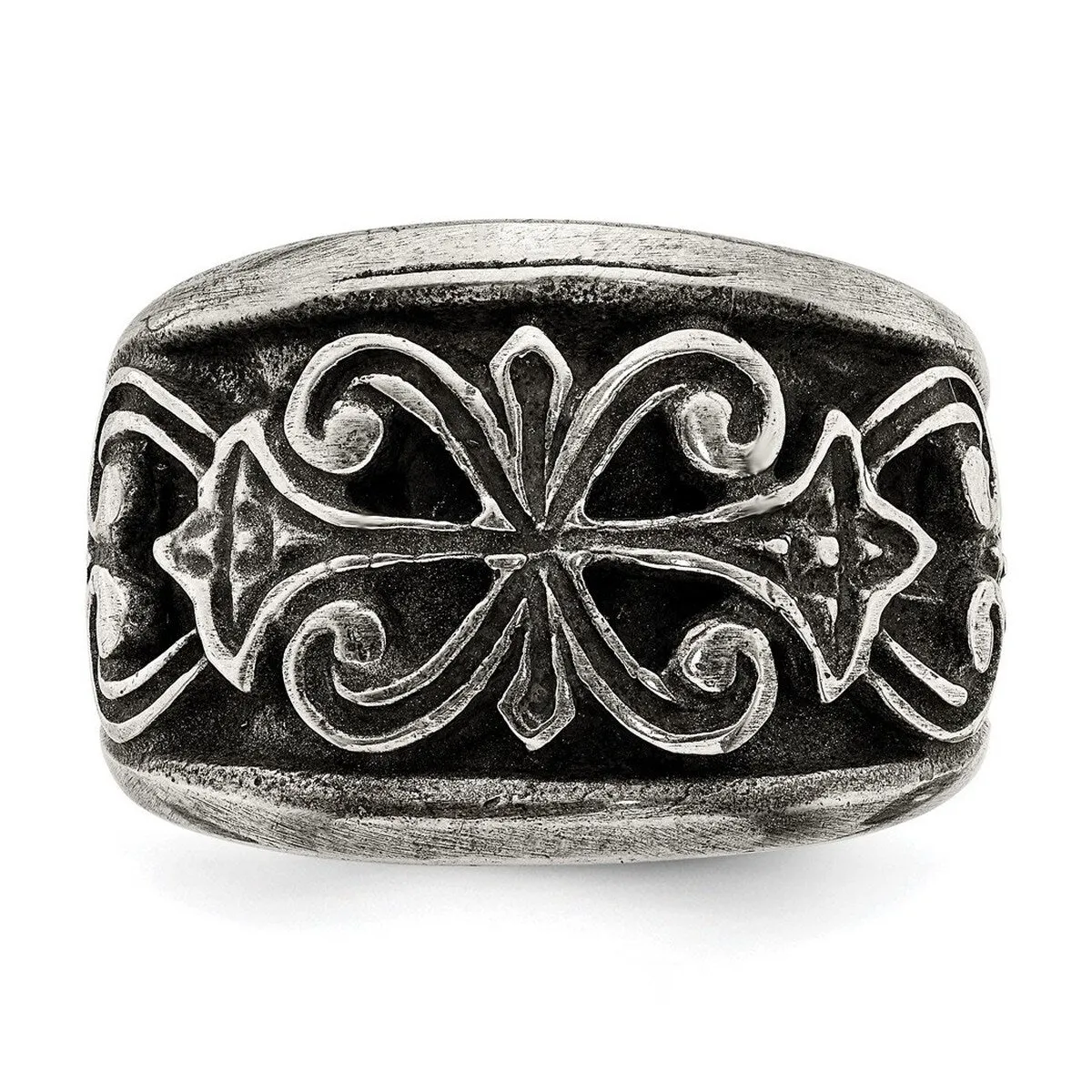 Curata 925 Sterling Silver Scroll Design Artisan Oxidized Ring sold by Zulily product image thumbnail 3