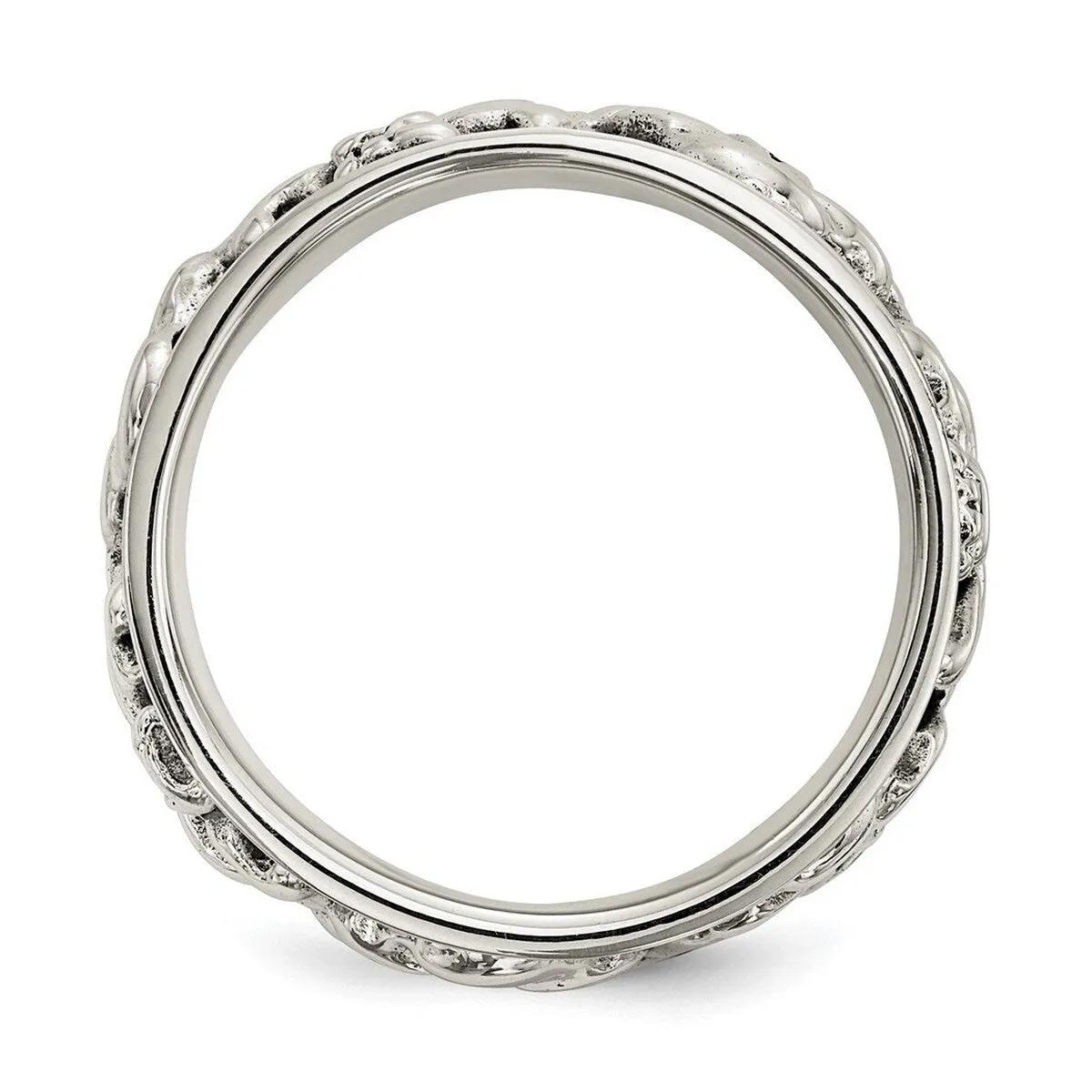 Curata 925 Sterling Silver Polished Spinning Center Skull Artisan Oxidized Ring sold by Zulily product image thumbnail 2