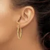 Curata 925 Sterling Silver Gold Plated 2mm Classic Hoop Earrings sold by Zulily