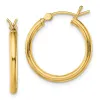 Curata 925 Sterling Silver Gold Plated 2mm Classic Hoop Earrings sold by Zulily