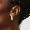 Curata 925 Sterling Silver Gold Plated 2mm Classic Hoop Earrings sold by Zulily