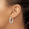 Curata 925 Sterling Silver Gold Plated 3mm Twisted Oval Hoop Earrings sold by Zulily