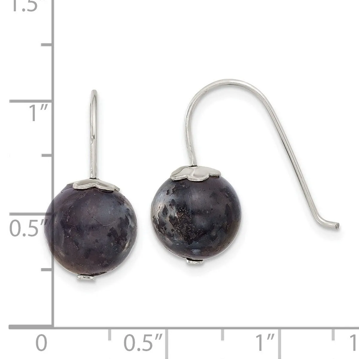 Curata 925 Sterling Silver Labradorite Bead Hook Earrings - 21x10mm sold by Zulily product image thumbnail 5