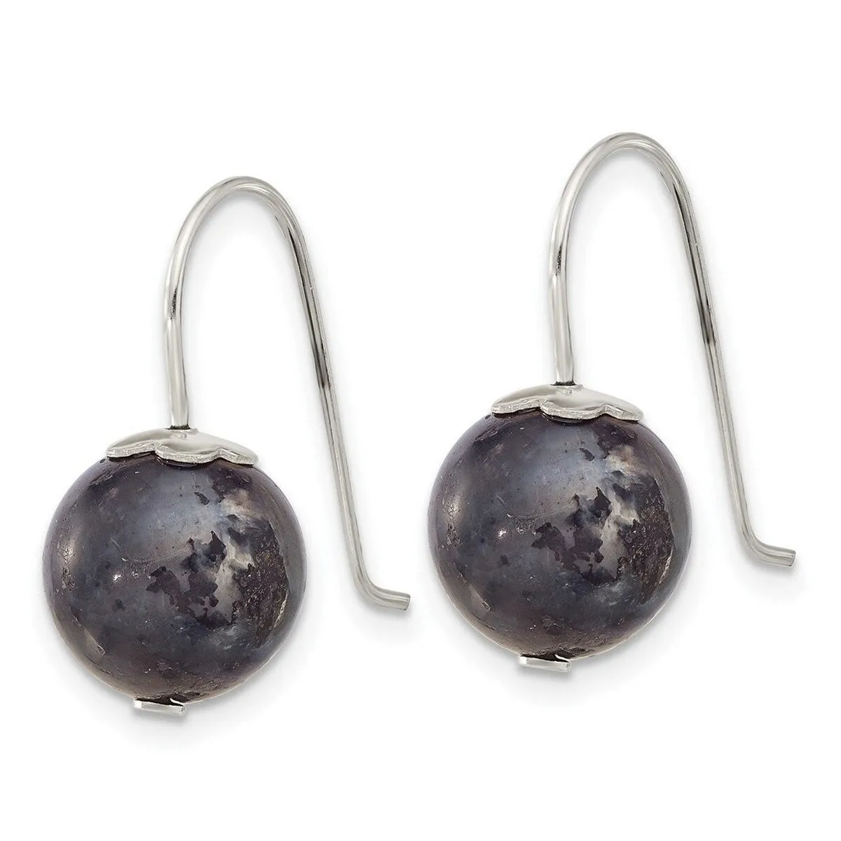 Curata 925 Sterling Silver Labradorite Bead Hook Earrings - 21x10mm sold by Zulily product image thumbnail 2