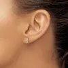 Curata 925 Sterling Silver Rhodium Plated Citrine Post Earrings - 7.8x4mm sold by Zulily