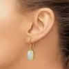 Curata 925 Sterling Silver Gold Plated Amazonite Dangle Earrings - 33.5x12mm sold by Zulily
