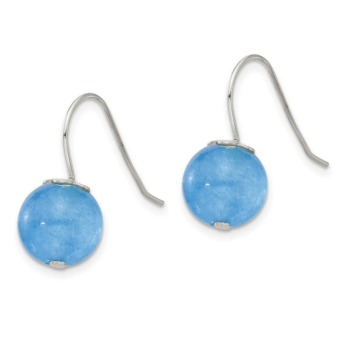 Curata 925 Sterling Silver Blue Aventurine Bead Hook Earrings - 22.5x10mm sold by Zulily product image thumbnail 2
