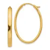 Curata 925 Sterling Silver Gold Plated Oval Hoop Earrings - 34x1.98mm sold by Zulily