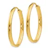 Curata 925 Sterling Silver Gold Plated Oval Hoop Earrings - 34x1.98mm sold by Zulily