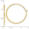 Curata 925 Sterling Silver Gold Plated Hammered Hoop Earrings - 32x29mm sold by Zulily