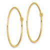 Curata 925 Sterling Silver Gold Plated Hammered Hoop Earrings - 32x29mm sold by Zulily