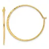 Curata 925 Sterling Silver Gold Plated Hammered Hoop Earrings - 32x29mm sold by Zulily