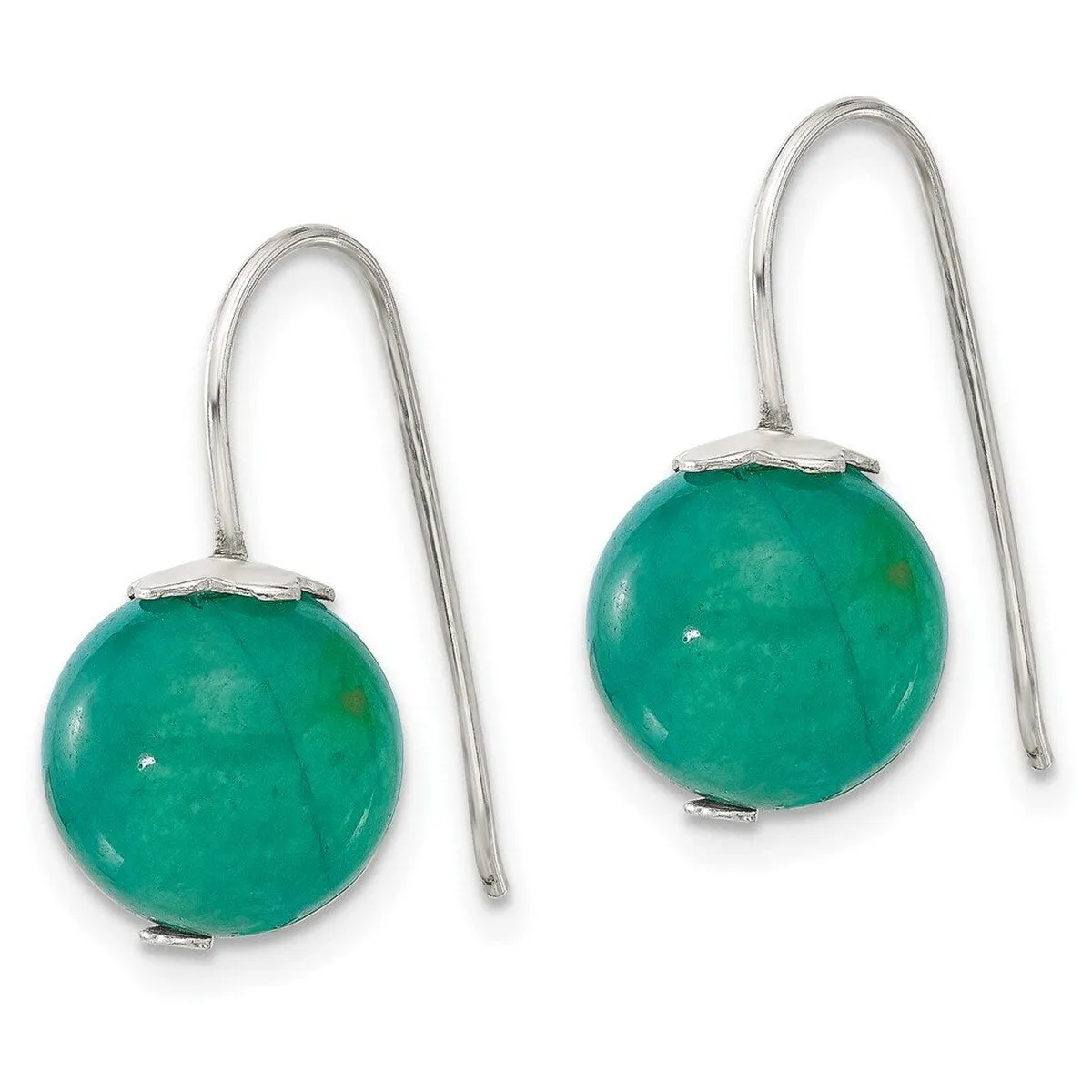 Curata 925 Sterling Silver 10mm Green Aventurine Hook Earrings - 21x10mm sold by Zulily product image thumbnail 5