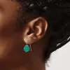 Curata 925 Sterling Silver 10mm Green Aventurine Hook Earrings - 21x10mm sold by Zulily