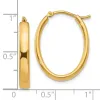 Curata 925 Sterling Silver Gold Plated 23x3mm Oval Hoop Earrings sold by Zulily