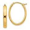 Curata 925 Sterling Silver Gold Plated 23x3mm Oval Hoop Earrings sold by Zulily
