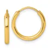 Curata 925 Sterling Silver Gold Plated 2mm Endless Hoop Earrings sold by Zulily
