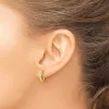 Curata 925 Sterling Silver Gold Plated 11.5x2mm Round Endless Hoop Earrings sold by Zulily