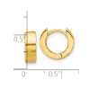 Curata 925 Sterling Silver Gold Plated Brushed 4x13mm Hinged Hoop Earrings sold by Zulily