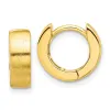 Curata 925 Sterling Silver Gold Plated Brushed 4x13mm Hinged Hoop Earrings sold by Zulily