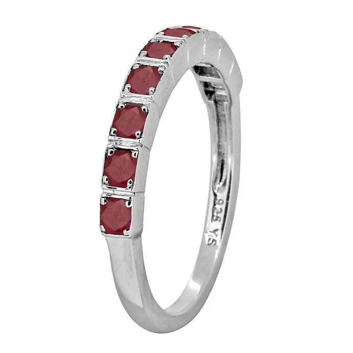 YS Gems Sterling Silver Ruby Gemstone Band Ring sold by Zulily product image thumbnail 2
