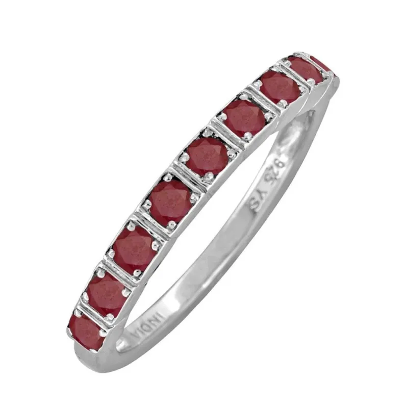 YS Gems Sterling Silver Ruby Gemstone Band Ring sold by Zulily
